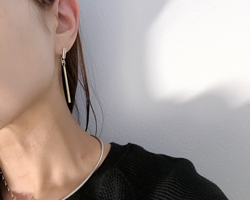 Joueteサークルピアス ティアドロップ コンビカラー