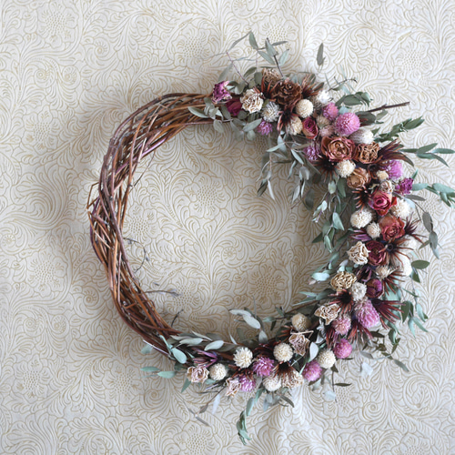 専用＊Winter＊コットン＆ハスの実 シックナチュラルなドライフラワー