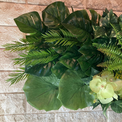光触媒 人工観葉植物 ウォールグリーン フェイク フラワー702040
