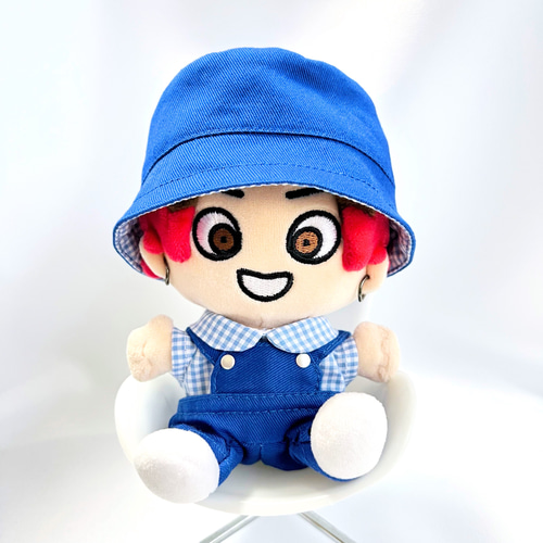 【オーダーページ】ちびぬい　はぴぬい　バケットハット ∞ちびぬい］バケットハット／無柄(各種) ぬいぐるみ SHIKI