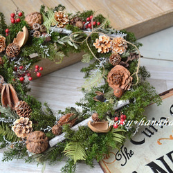 森の贈り物クリスマスwreath リース cosy 通販 14764157｜Creema