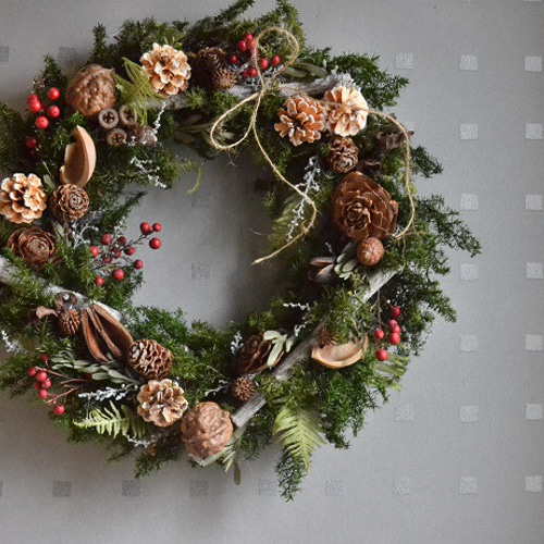 森の贈り物クリスマスwreath リース cosy 通販 14764157｜Creema