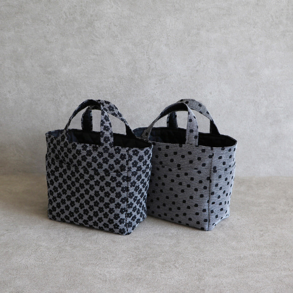 [令人愉悅的輕盈感和儲存容量！ ] Fukure提花編織原廠手提袋[共3種] 第15張的照片