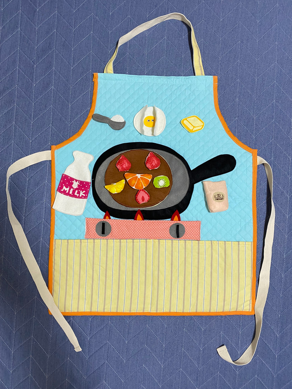 エプロンシアター。パンケーキを作りましょう♪保育園、幼稚園、図書館