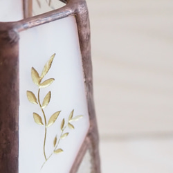 12月31日までの期間限定販売！ステンドグラスの一輪挿しお正月バージョン 6枚目の画像