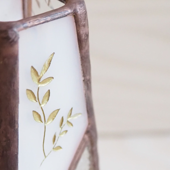 12月31日までの期間限定販売！ステンドグラスの一輪挿しお正月バージョン 6枚目の画像