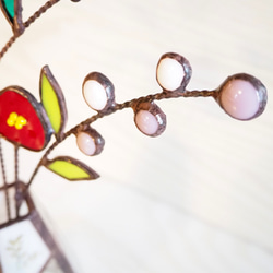 12月31日までの期間限定販売！ステンドグラスの一輪挿しお正月バージョン 9枚目の画像