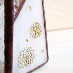 12月31日までの期間限定販売！ステンドグラスの一輪挿しお正月バージョン 5枚目の画像