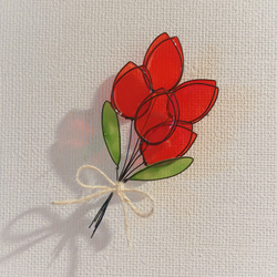 チューリップの花束♡︎ワイヤーアート 1枚目の画像