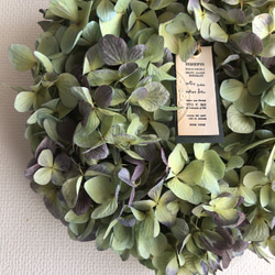 送料無料！秋色紫陽花のドライフラワーリース　※フォロワー様限定キャンペーン 6枚目の画像