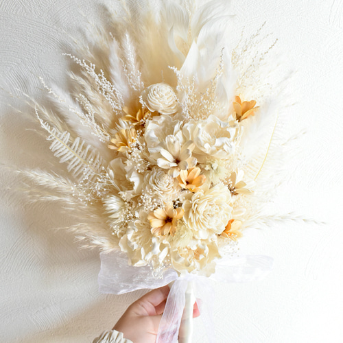 受注製作》ドライフラワー プリザーブドフラワー 花束 スワッグ