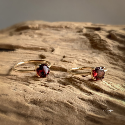 宝石質モザンビーク産ガーネットAAA ルース ラウンドファセットカット6