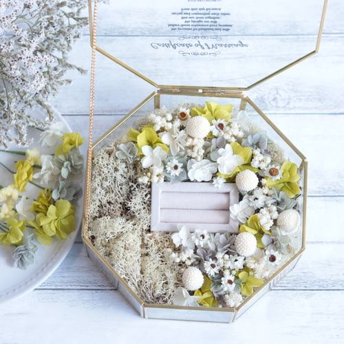 アンティークリングケース Rustic Vintage Wooden Jewelry Box With Mirror - Antique