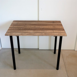 シンプルなダイニングテーブル《幅90ｘ奥行71cm》【無垢材・2人用】 4枚目の画像