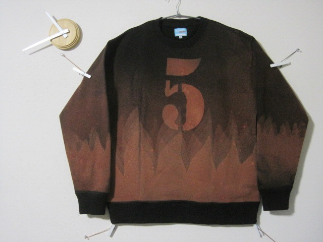 1点　メラメラ【5】　パイルトレーナー　 ナンバリング　ファイヤー　　キャンプ／炎／暖／ホット