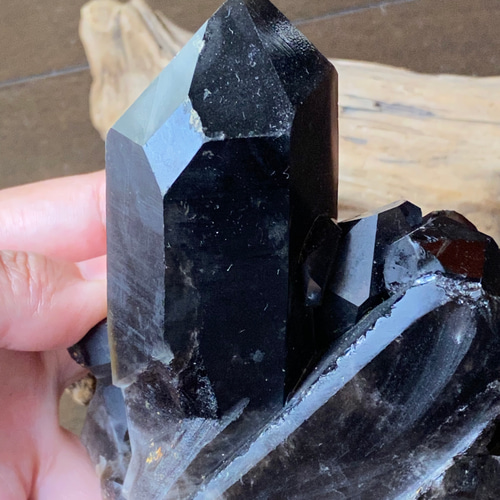 濃厚スモーキー 黒水晶 ブラジル産 水晶ポイント クラスター 濃厚スモーキー 黒水晶 ブラジル産 水晶ポイント クラスター