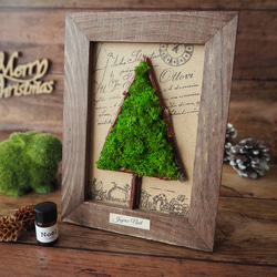 「森のクリスマスツリー」壁掛け・置き型◆香るアロマ（Xmas限定精油付） 3枚目の画像