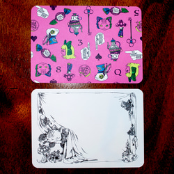 「Aliceのメッセージカード」 ギフトカード　ポストカード　３デザイン×2枚（6枚入）alice postcard 2枚目の画像