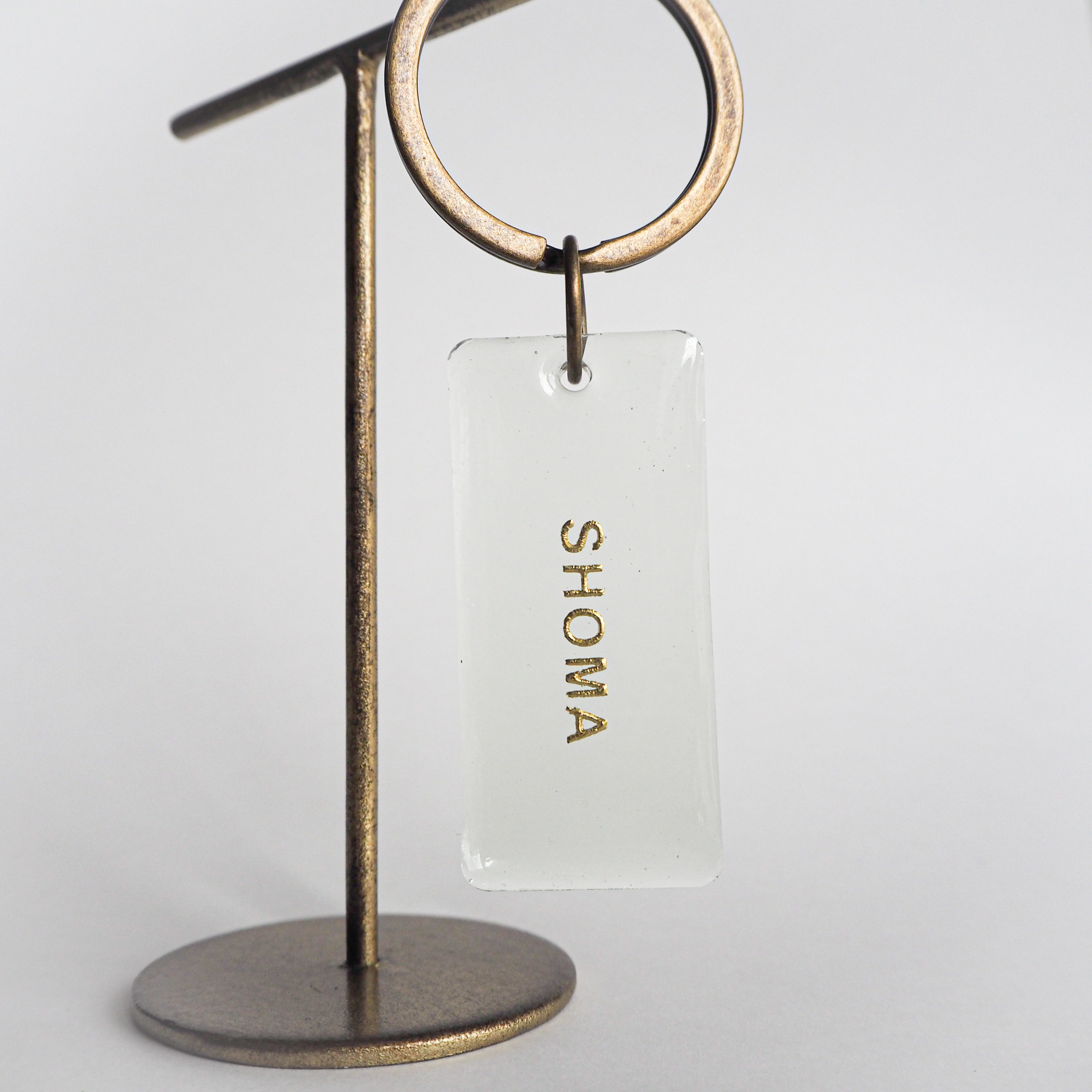 チェリン様【名入れ】両面加工 天然木お名前キーホルダー 席札に