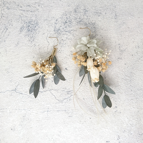 誠実 一点限定】本物のお花のアクセサリー イヤリング ピアス ピアス