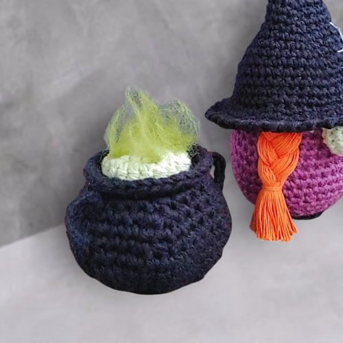 ハロウィン限定！魔女トントゥの着せ替え5点セット /手編み