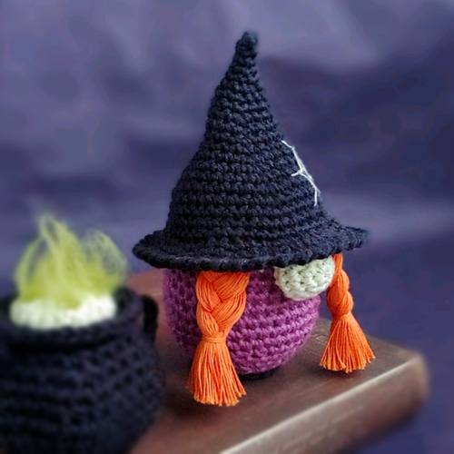 ハロウィン限定！魔女トントゥの着せ替え5点セット /手編み