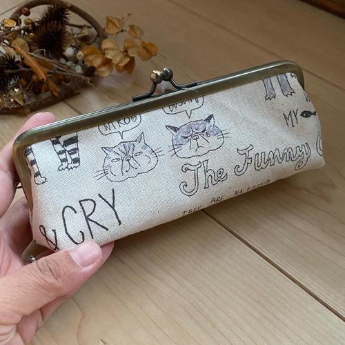 受注製作】保護ネコちゃんの飼い主さんに選ばれてます かぎ針収納 ネコ