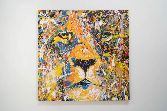 Title "LION (multi color edition)" contemporary paint 第1張的照片