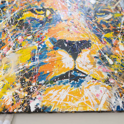 Title "LION (multi color edition)" contemporary paint 第2張的照片