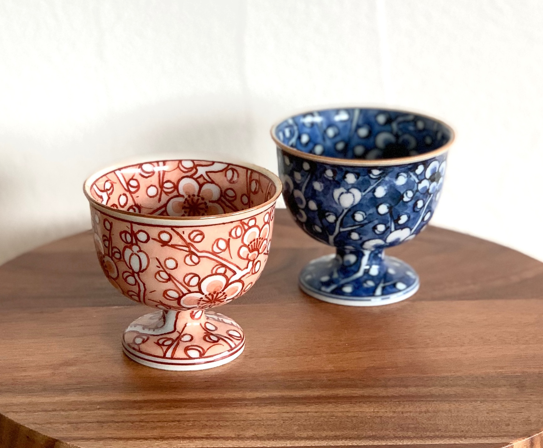 筒盃 アンティーク 輪花 太白手 陶胎染付 古美術 盃 古道具 ぐい呑み