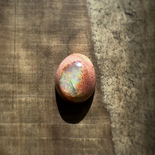 カンテラオパールとペリドットのマクラメネックレス ネックレス