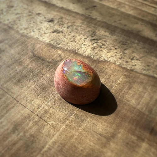 カンテラオパールとペリドットのマクラメネックレス ネックレス