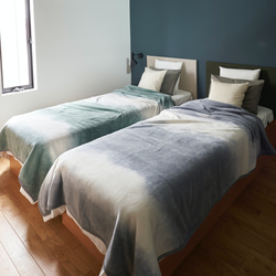 天然由来の抗菌加工 【Flood of Light】コットン シングル サイズ ブランケット 毛布 天然素材 3枚目の画像