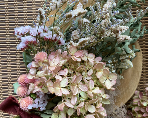 まなドライフラワー スワッグ ドライフラワー ブーケスワッグ ナチュラルホワイト系 M | ドライ