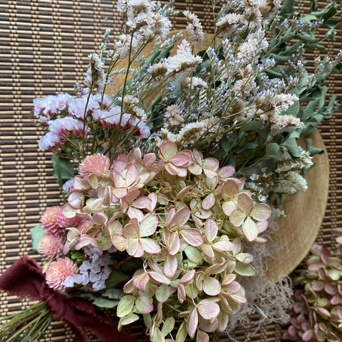 natural 可愛い ミナヅキ のスワッグ ドライフラワー スワッグ hana