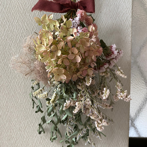 まなドライフラワー スワッグ Tida Flowerの、ドライフラワーミニスワッグ | ドライフラワーと