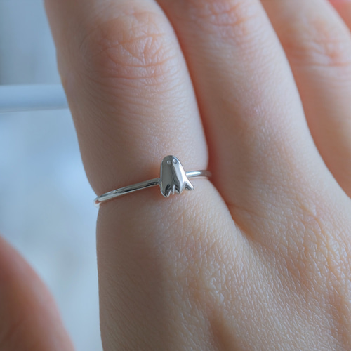 Tiny ghost ring おばけちゃんシルバーリング ゴースト 指輪