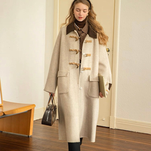 数量限定Sale‼️】手縫いダッフルコート ゆったりシルエット【冬春秋