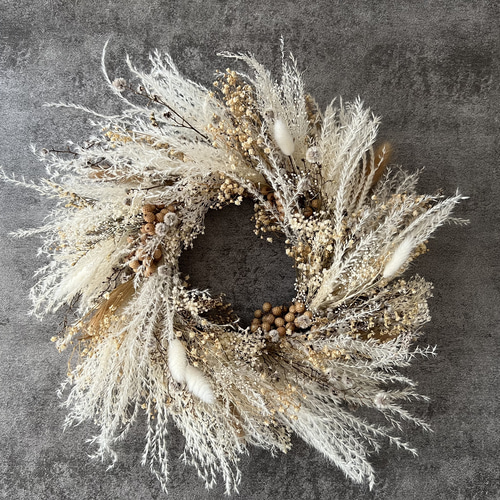 ナチュラルリース〜ススキ