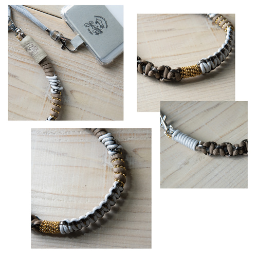 ゆきんこ・*:.ღパラコードスマホストラップ cGFyYWNvZGVfbG9uZ19zaG91bGRlcl