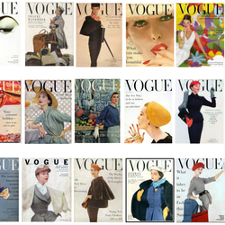 【45】「1950's② VOGUE 」雑誌カバーシール (18枚) 2枚目の画像