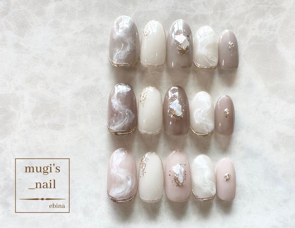 ネイルチップ No.27 ニュアンスネイル nail ジェルネイル 2枚目の画像