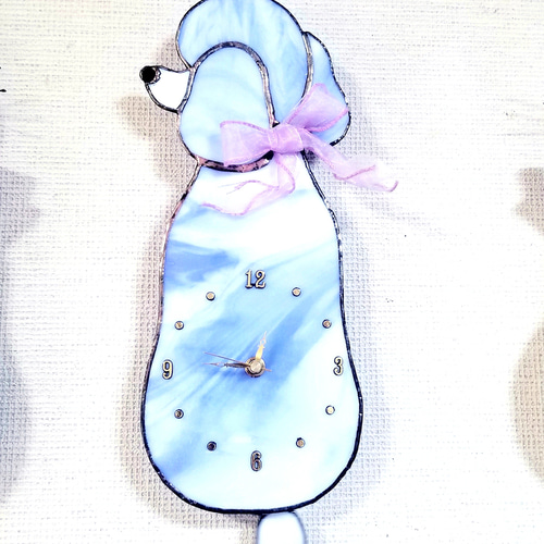 現品限りステンドグラスリボンがかわいいトイプードルのしっぽ