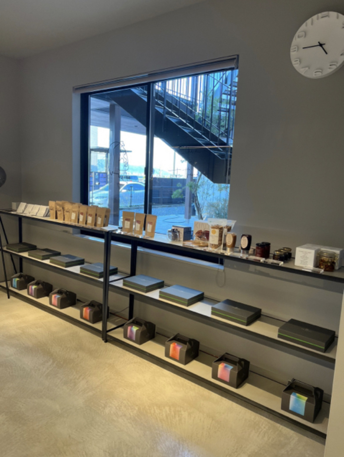 モルタル×スチール　シェルフ　W1800mm