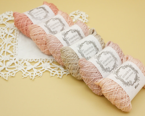 ハンドメイド「草原」 茜の草木染めセット 糸・ミシン糸 ajisaidrop 通販 14768440｜Creema