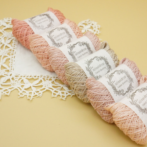 茜の草木染めセット 糸・ミシン糸 ajisaidrop 通販 14768440｜Creema