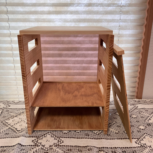 木製）ルーター収納ボックス WiFiルーター収納 ルーター隠し ケーブル