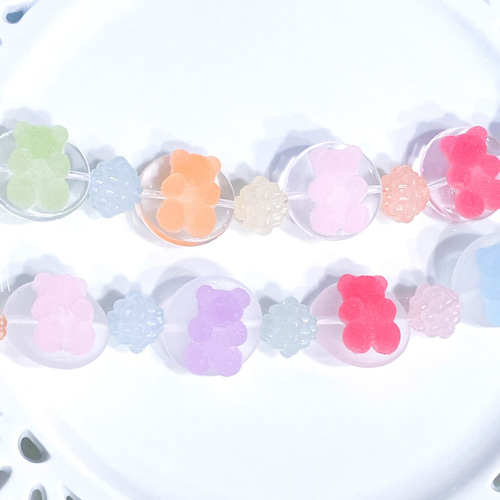 透け感がかわいい!フェイクスイーツパーツ使用＊キャンディ・グミ  