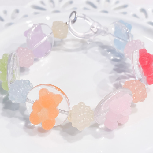 透け感がかわいい!フェイクスイーツパーツ使用＊キャンディ・グミ  