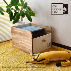 【アカシアバージョン】引き出さないタンスベッド「Cat Drawer Bed（キャットドロワーベッド）」 3枚目の画像